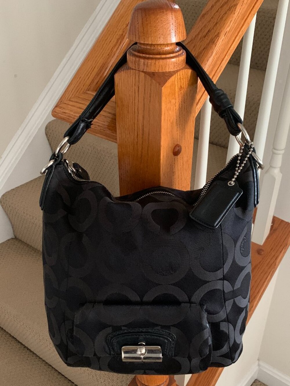 Coach Kristin Hobo Shoulder Bag Black - Gem